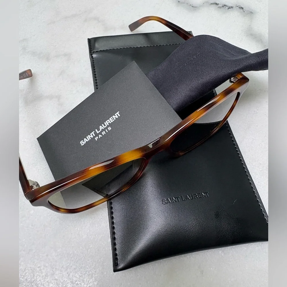 SAINT LAURENT SL 502 003 Havana Brown Sunglasses Full Set NWT